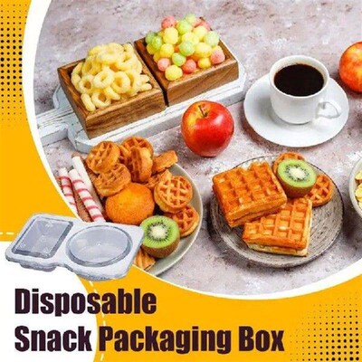 30pcs Double Compartment Seasoning Container With Lid,