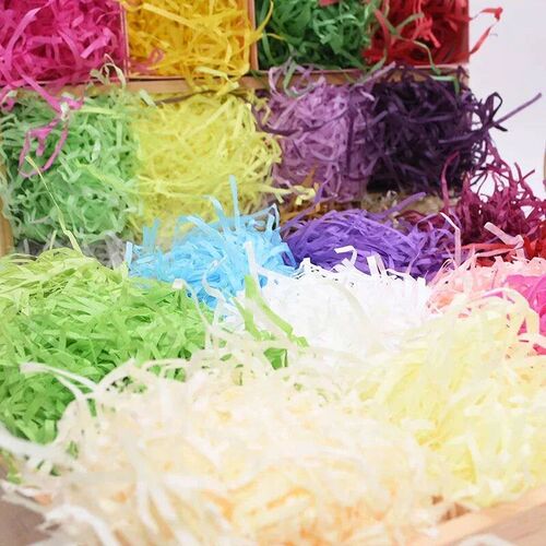 10/20/50/100g DIY Paper Raffia Glitter Wedding Gift Box Pack