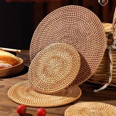 Placemat Pad Coasters Kitchen Table Mats rattan coaster