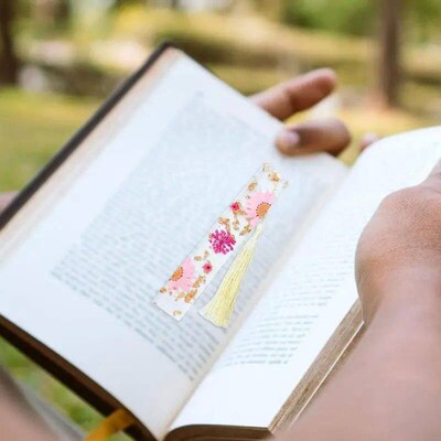 Creative Epoxy Bookmark Reading Book Mark Daisy Dried