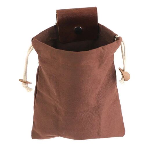 Outdoor Foraging Case Bag Leather Bushcraft Bag Vegetable Ha