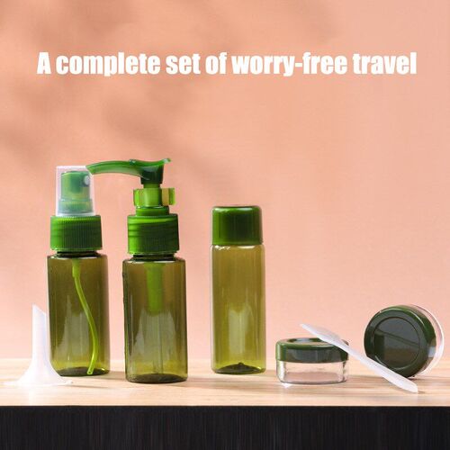 6/7/11Pcs Travel Cosmetics Sub-Bottling PET Spray Lotion Cre