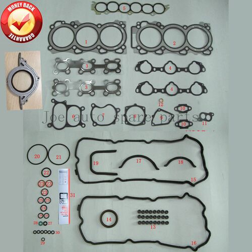 VQ35DE 3.5L 3498cc Engine complete Full gasket set kit for N