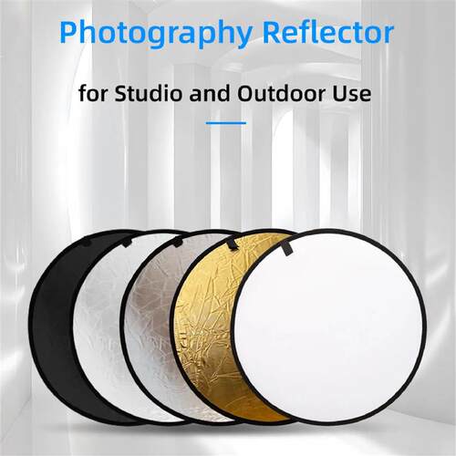 RF01 5in1 Collapsible Round Photography Reflector Photo Stud