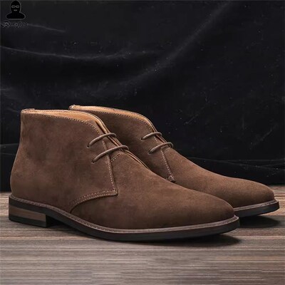 Men Desert Boots Retro American style Male Ankle Boots沙漠靴