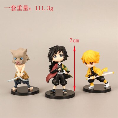 Demon Slayer PVC Action Figures Tanjirou Nezuko Anime Kimets