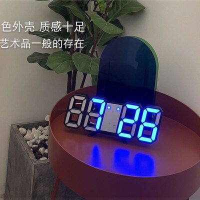 3D LED Digital Alarm Clock Electronic Luminous Night Table