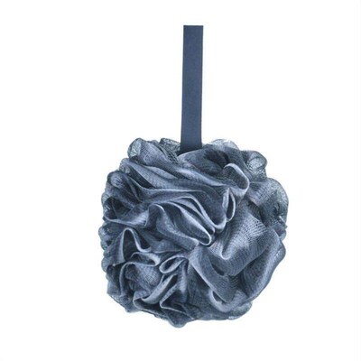 Bamboo Charcoal Bath Ball Black Shower Loofah Sponge Mesh wi