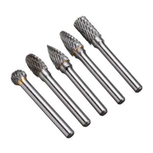 5Pcs 6mm Shank ungsten bide Rotary Files Grinding Burr Cutte