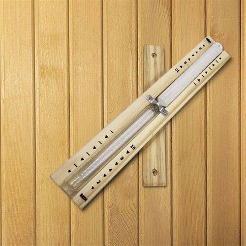 Sauna 10 Minutes Hourglass Sand Timer, Wood Hour Glass, 10