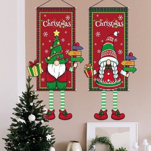 Xmas New Hanging Cloth: Cartoon Print Party Decor Backdrop