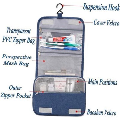 Cosmetic Bag Organizer Case Necessaries Make Up Toiletry Bag