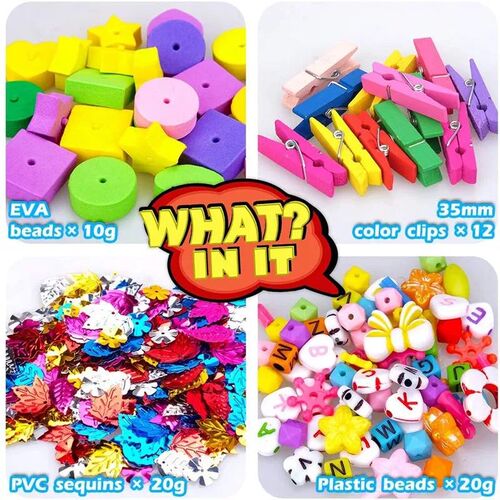 Arts and Crafts Supplies for Kids Crafts Toys with Sequins D