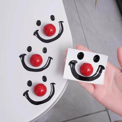 Creative New Toilet Lid Lifter with Smiling Clown Design - A