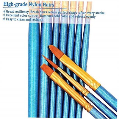BOMEIJIA 10pcs/pack Paint Brushes Set Painting Art Brush fo1