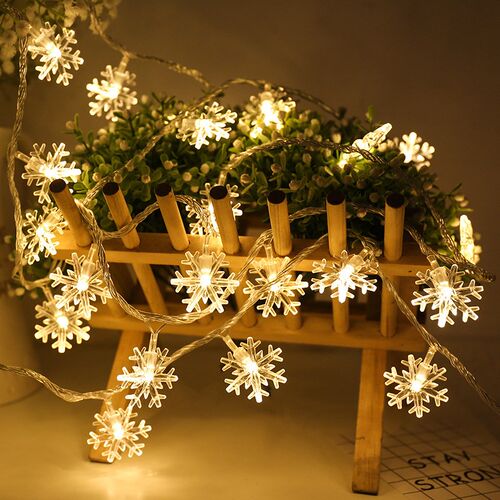 Snowflake LED Light Christmas Decorations For Home Hanging G