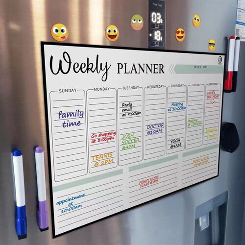 2023 New Magnetic Monthly Weekly Planner Calendar Table Dry