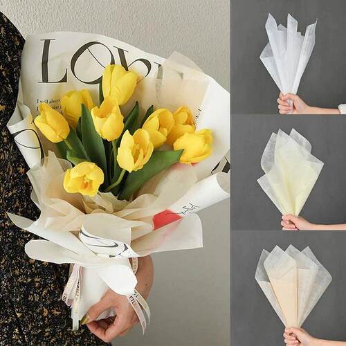 40pcs flower arrangement wrapping paper, cotton flower wrapp