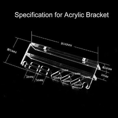 Transparent Acrylic Aquarium Bracket Holder for Scissor