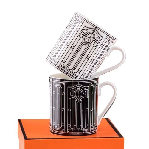 Elegant European Style Ceramic Mug Luxury Bone China Coffee