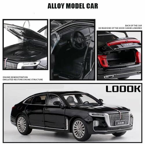 1/32 Hong Qi Limousine H9 Alloy Car Model Diecasts Toy Vehic