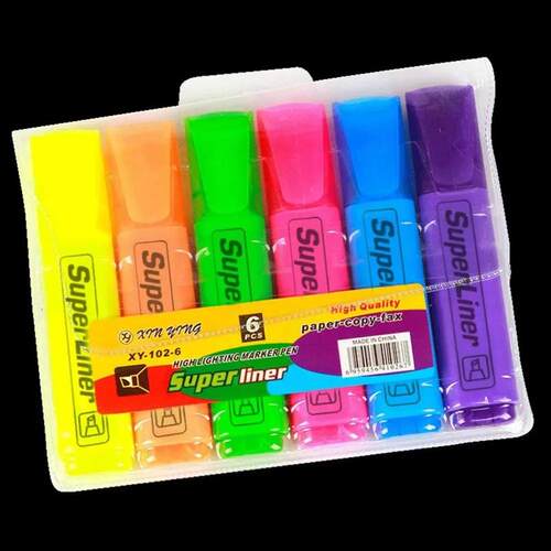 Flat Shape Colorful Highlighters Art Markers Oblique Drawing