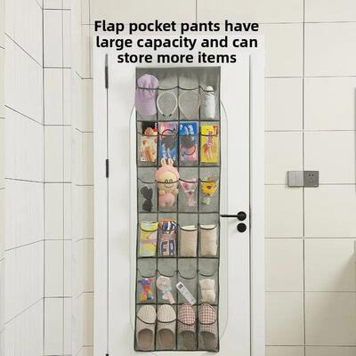 Over The Door Shoe Rack with 24 Large Mesh Pockets Hanging S