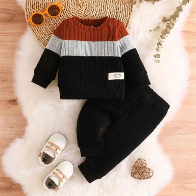 Baby Clothes Boys Set 3-24 Months Long Sleeve Warm Winter Sw