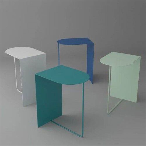 Iron side table modern minimalist creative small coffee