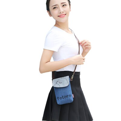 Canvas Crossbody Womens Bag Personalized Cartoon Hand Carry