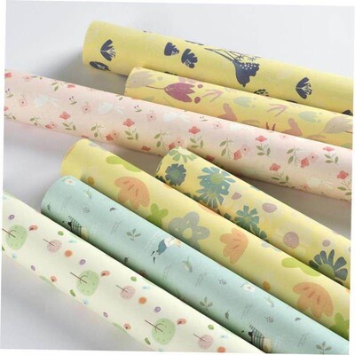 5 pieces gift wrapping paper roll present wrapper礼物包装纸