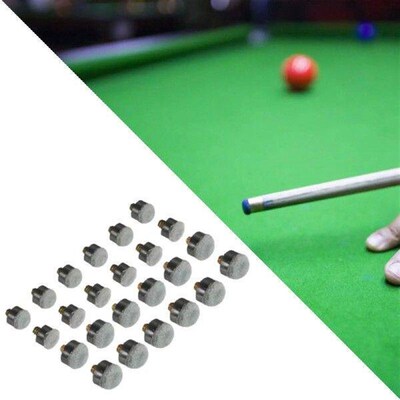 24x Billiard Pool Cue Tips Screw on 10mm/11mm/12mm/13mm Pool