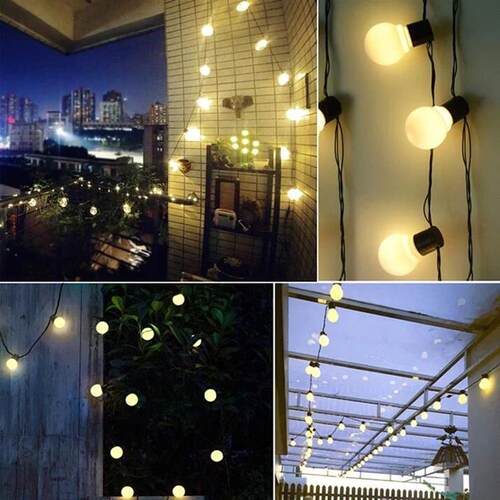 5/7/12M Led Globe Solar Fairy String Lights Christmas Garlan