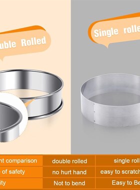 Crumpet Rings English Muffin Rings Tart Rings for Baking