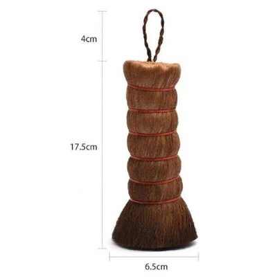 Palm Scrubber with Lanyard Pot Cleaning Brush Coconut Fibre