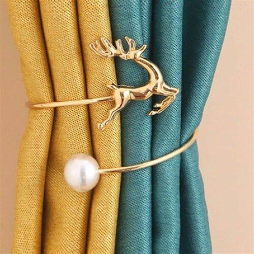 Creative Elk Curtain Buckle Metal Punch-free Curtain