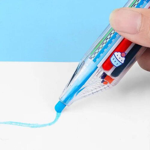 1 Pc Kawaii Rainbow Pencil 8 Colors Concentric Gradient Cray