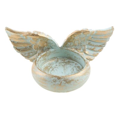 Angel Wings Candle Holder Resin Statue Home Decoration Praye