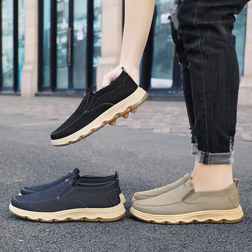 2025 Spring Mens Shoes British Style Loafers Slipon Casual S