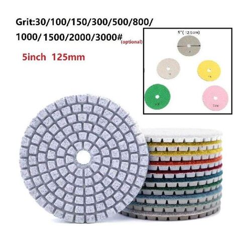 5 Inch 125mm Dry/Wet Diamond Polishing Pads Abrasive Tools