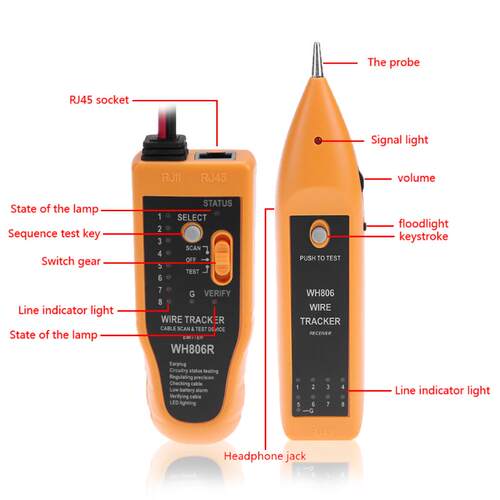 2021 Ethernet LAN Network Cable Tester Detector Line Finder