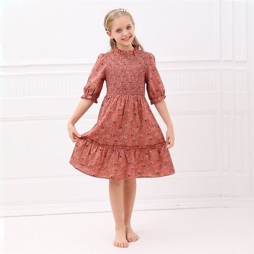 6M To 18Y Kids Baby Girls Teen Summer Dress Women Midi Dress