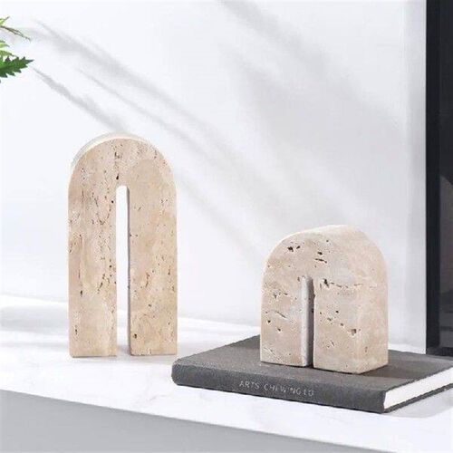 Natural Stone Arch Geometry Ornaments Modern Crafts Desk