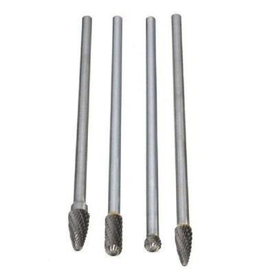 Carbide Burr 6x8mm 100mm Extra Long 1/4 Shank Carve Grinde