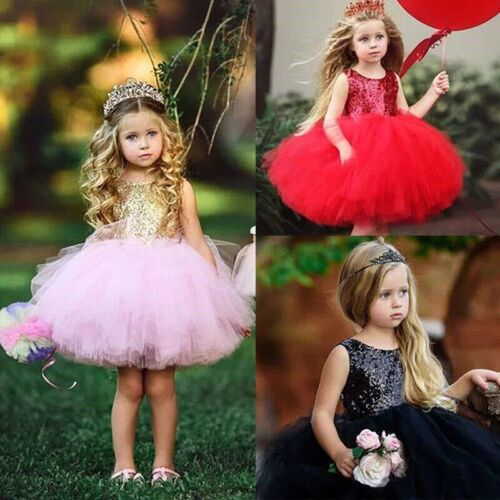 Princess Kids Baby Dress For Girls Fancy Wedding Dress Sleev