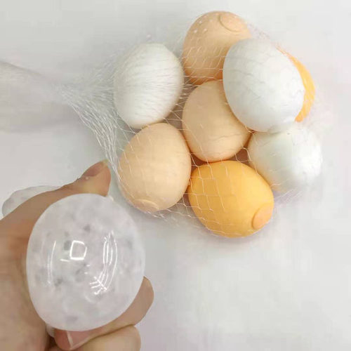 10pcs egg Squeez Stress Ball Vent Fidget Toy发泄减压鸡蛋玩具
