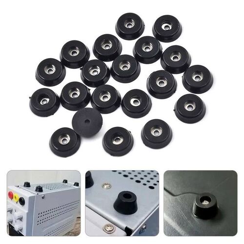 8Pcs Black Rubber Feet Chair Floor Protector Non-slip Furnit