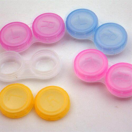 5/10 pcs lot Colored Contact Lenses Case L+R Contact Lens Ca