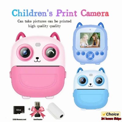 Children Digital Camera Instant Print for Kids Thermal Print
