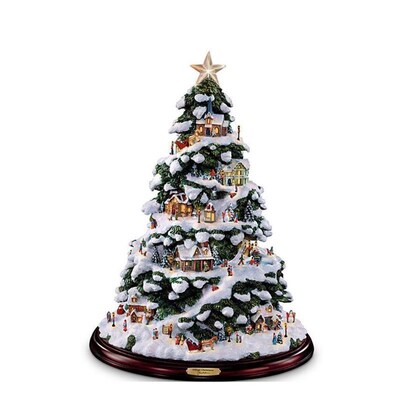Christmas Tree Rotating SculptureTrain Decoration Window贴纸